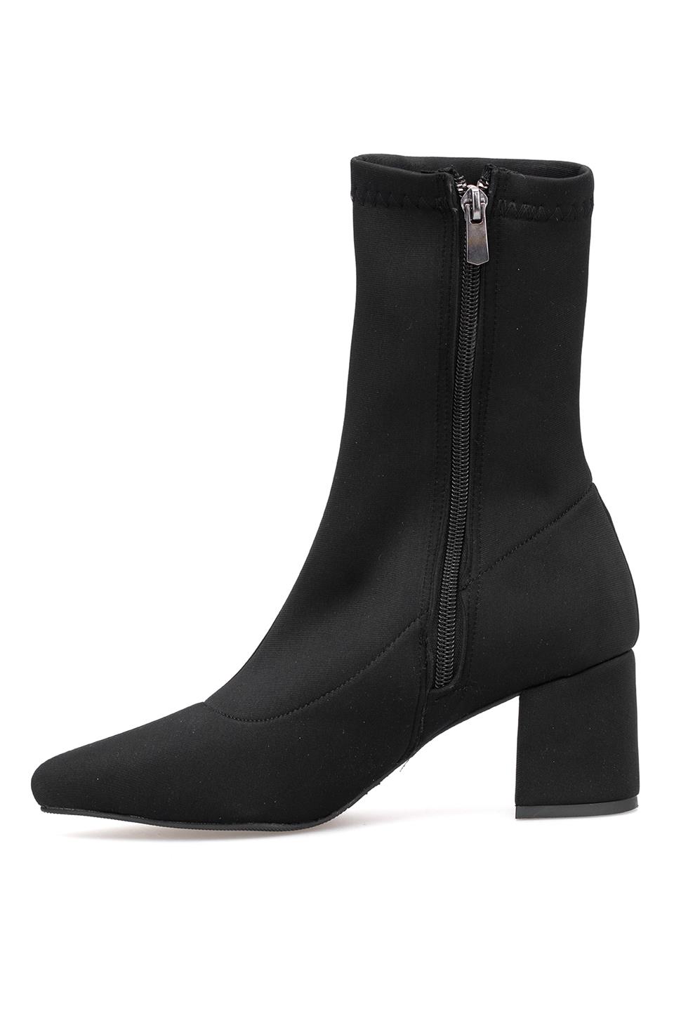 Elit PM08 K1783 Kadın Topuklu Bot Siyah
