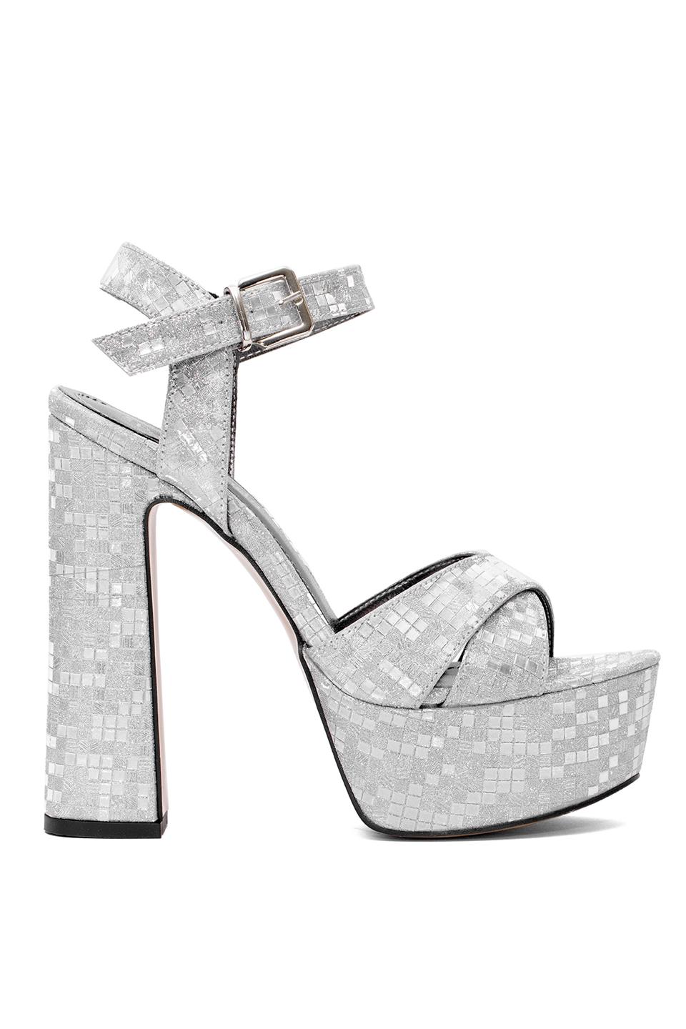 Elit PM08 K2055 Kadın Platform Ayakkabı Gümüş