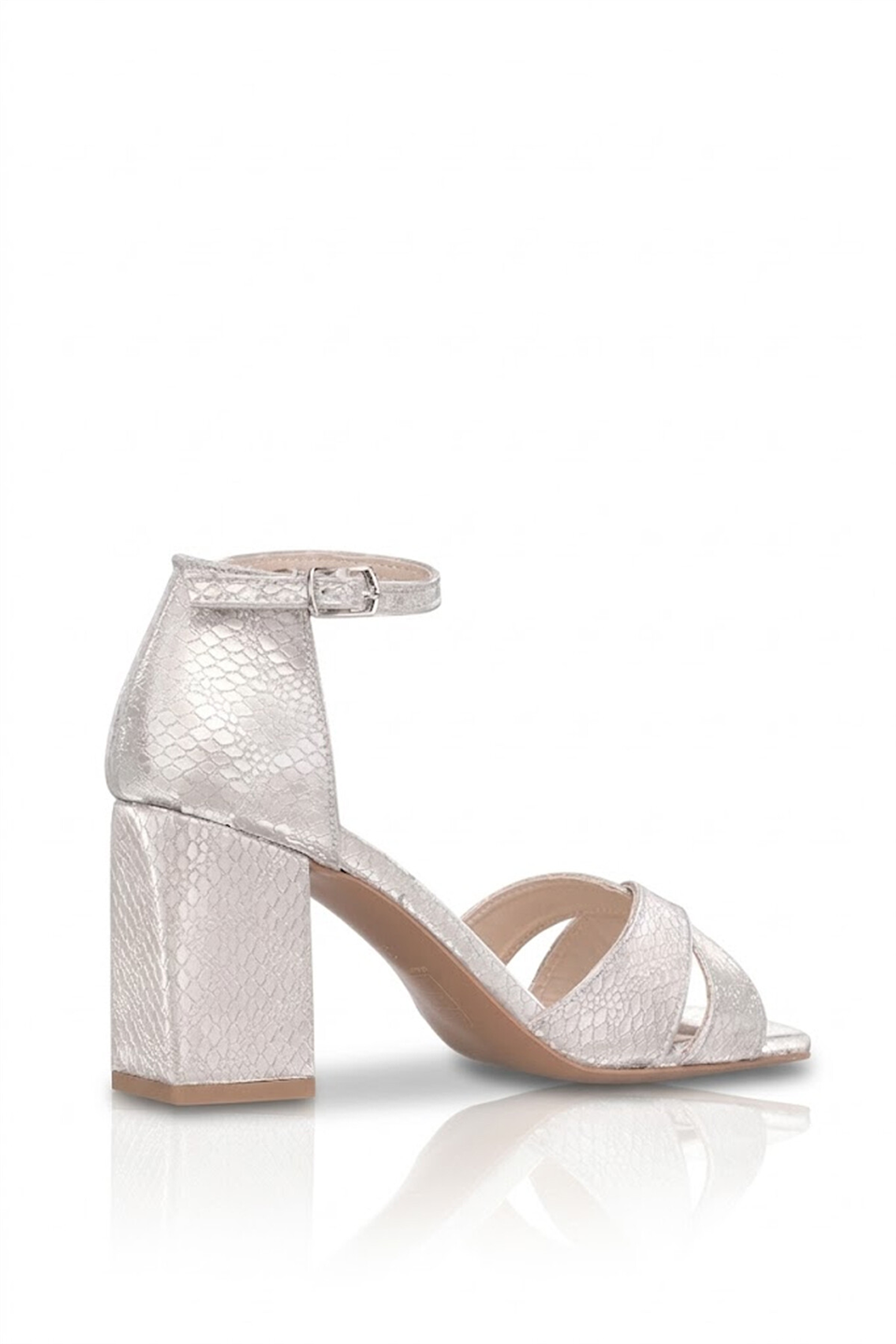 Elit PM08 K50 Kadın Klasik Topuklu Ayakkabı Altın