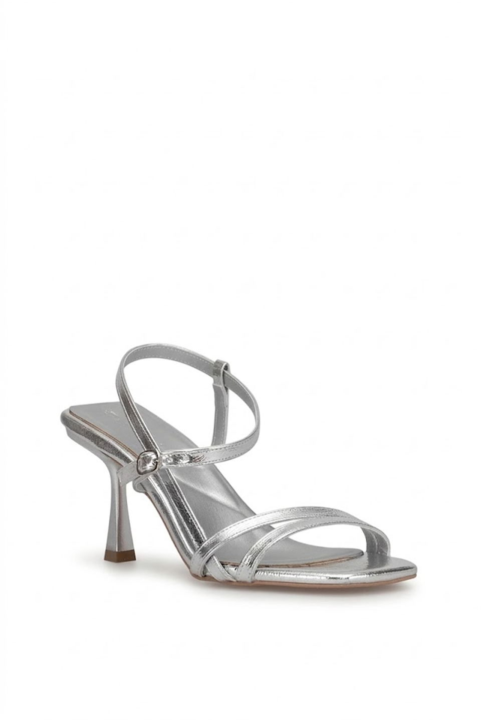 Elit PM161 K92M Kadın Klasik Topuklu Ayakkabı Gümüş