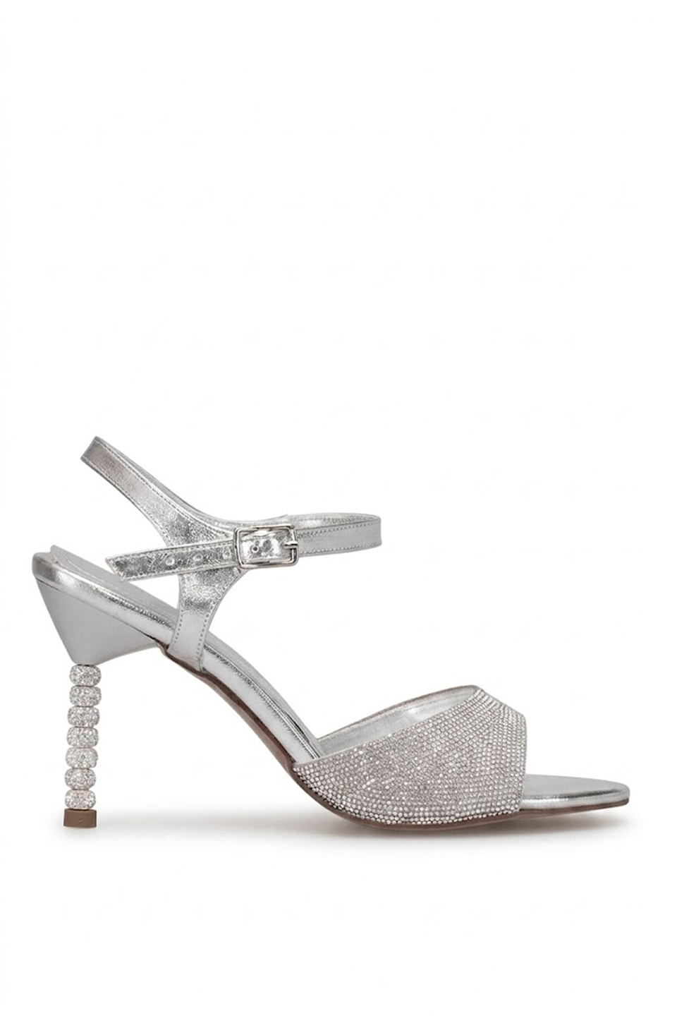 Elit PM172 K90 Kadın Klasik Topuklu Ayakkabı Gümüş