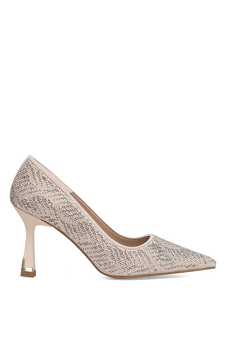 Elit PM221 K7701 Kadın Klasik Topuklu Ayakkabı Ten