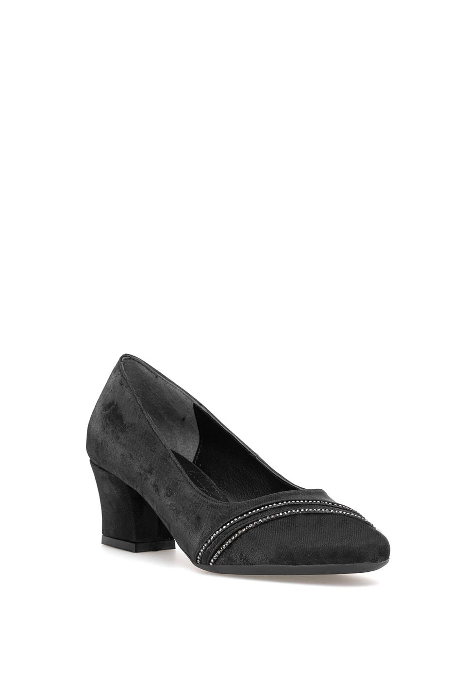 Elit PM280 K541 Kadın Klasik Topuklu Ayakkabı Siyah