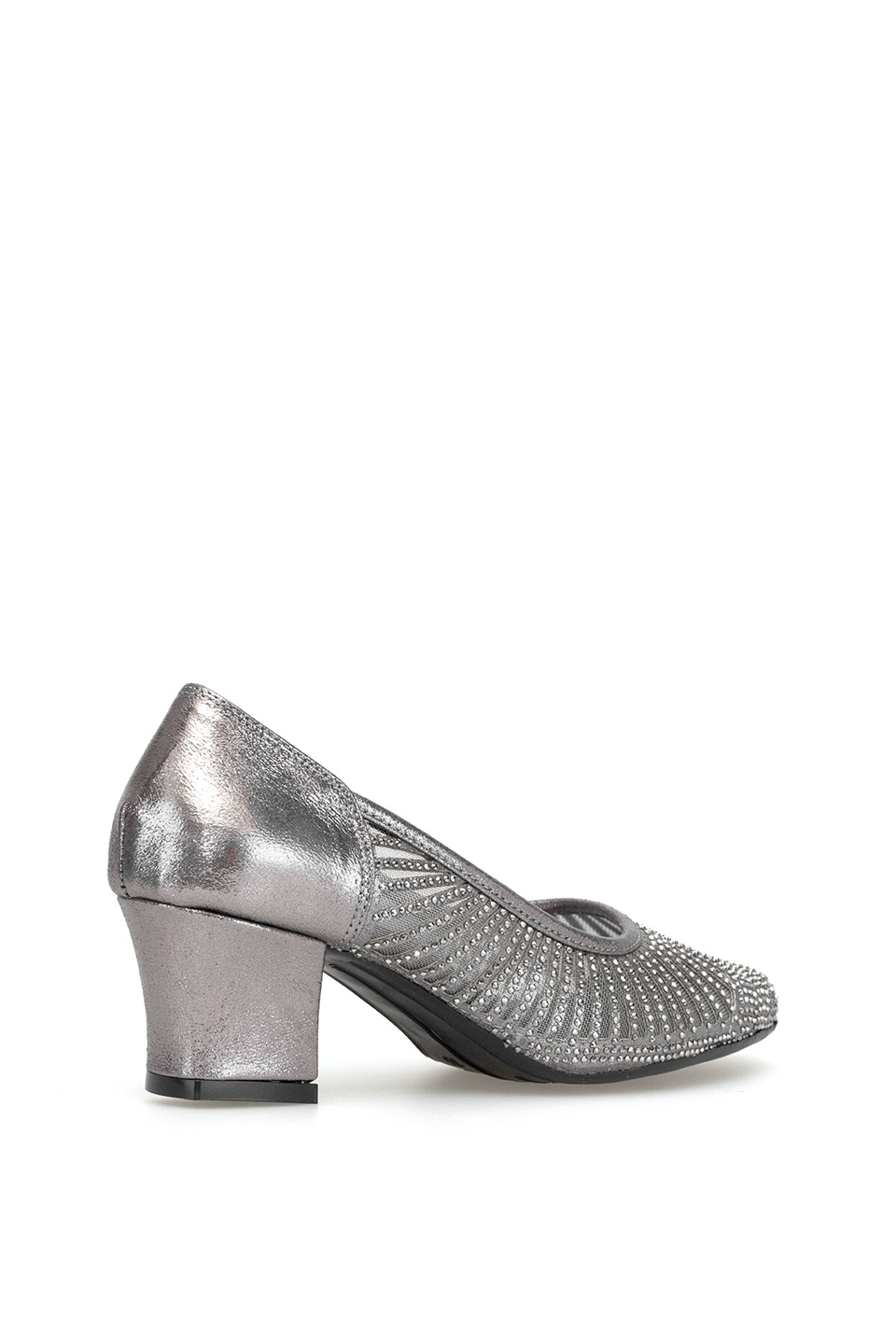Elit PM280 K545 Kadın Klasik Topuklu Ayakkabı Platin