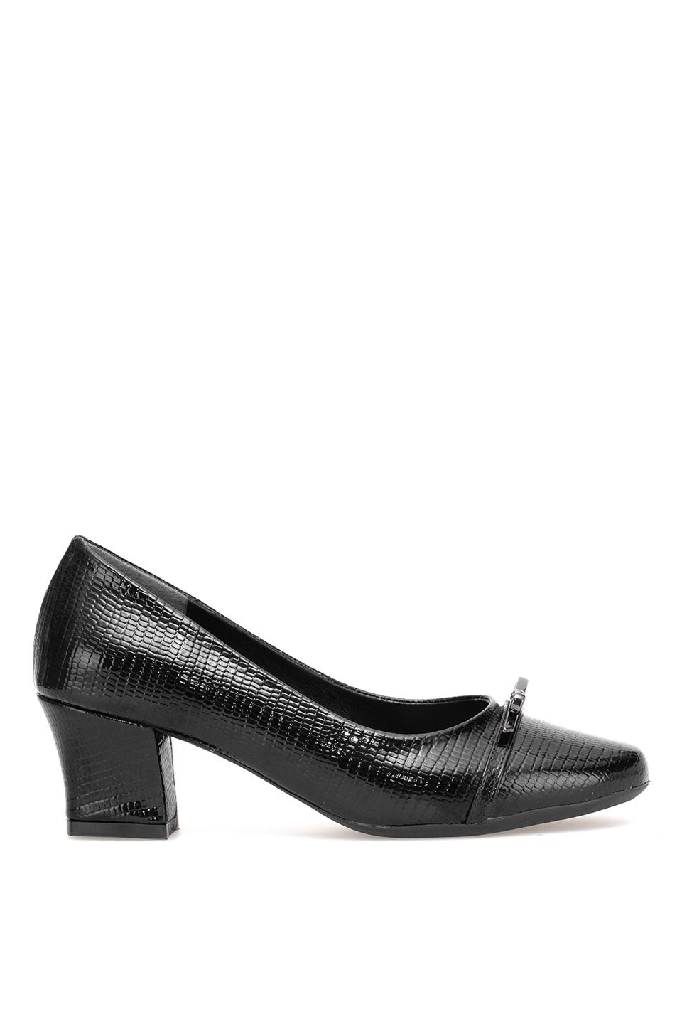 Elit PM280 K555 Kadın Klasik Topuklu Ayakkabı Siyah