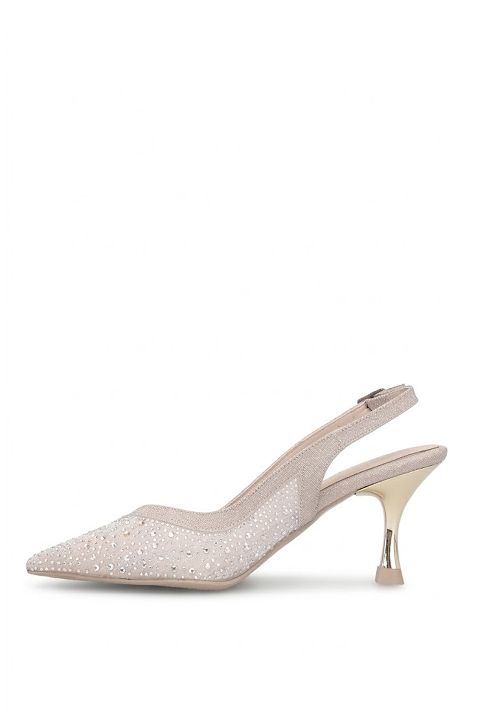 Elit PM309 K227C Kadın Klasik Topuklu Ayakkabı Altın