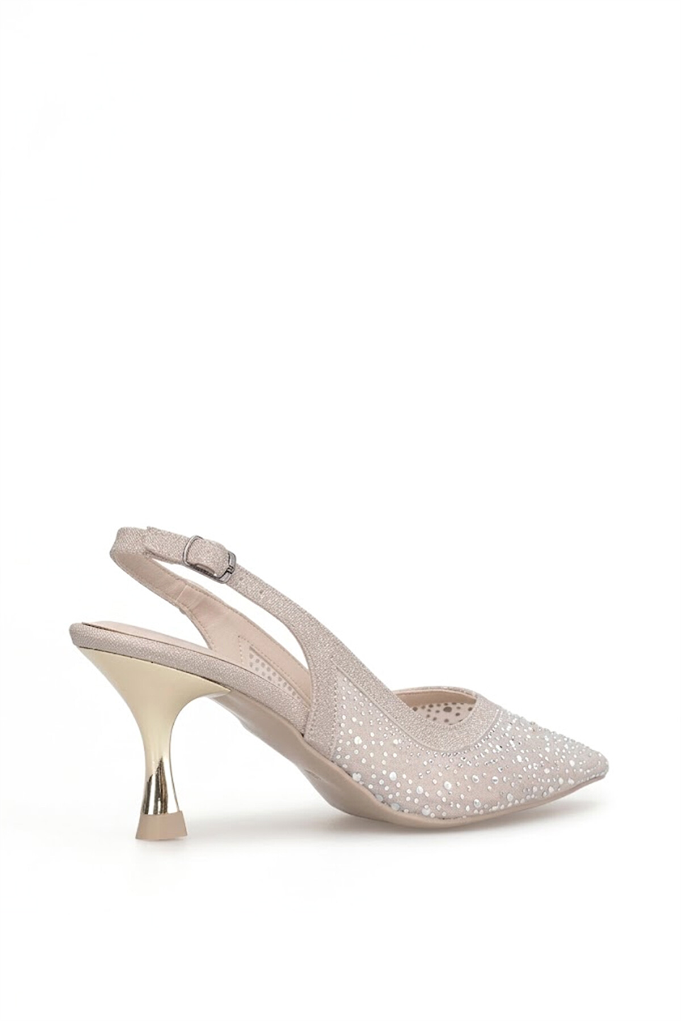 Elit PM309 K227C Kadın Klasik Topuklu Ayakkabı Altın