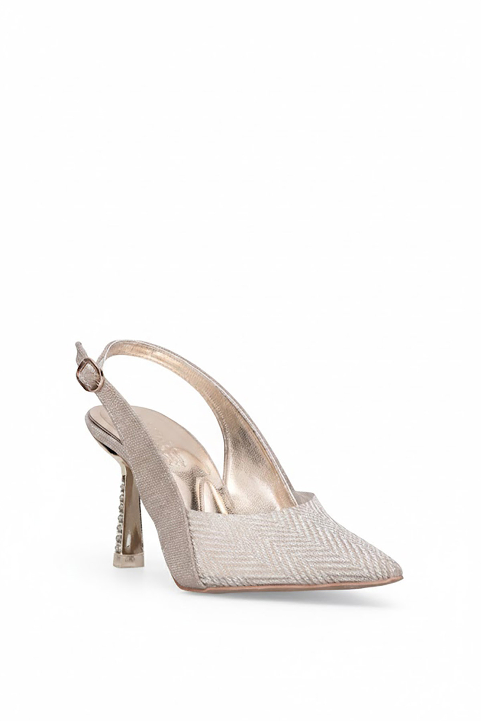 Elit PM439 K3010 Kadın Klasik Topuklu Ayakkabı Altın