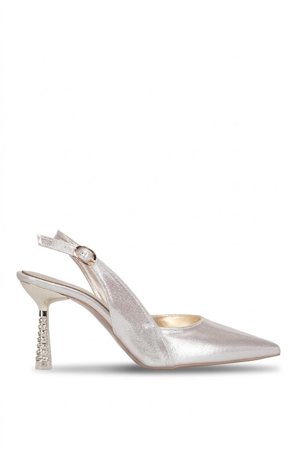 Elit PM439 K3053 Kadın Klasik Topuklu Ayakkabı Altın