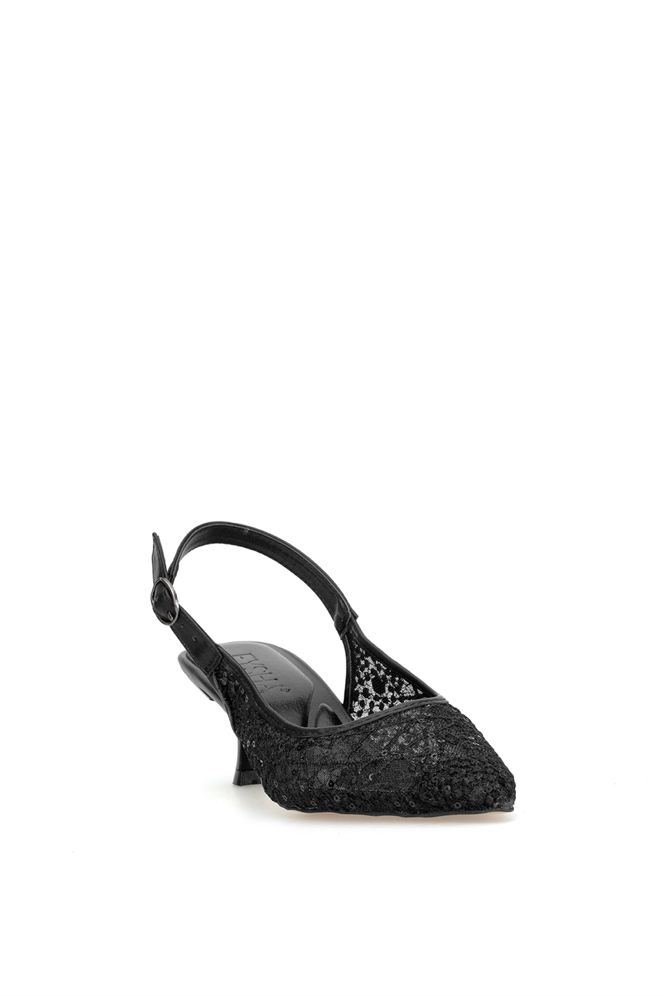 Elit PM439 K3091 Kadın Klasik Topuklu Ayakkabı Siyah