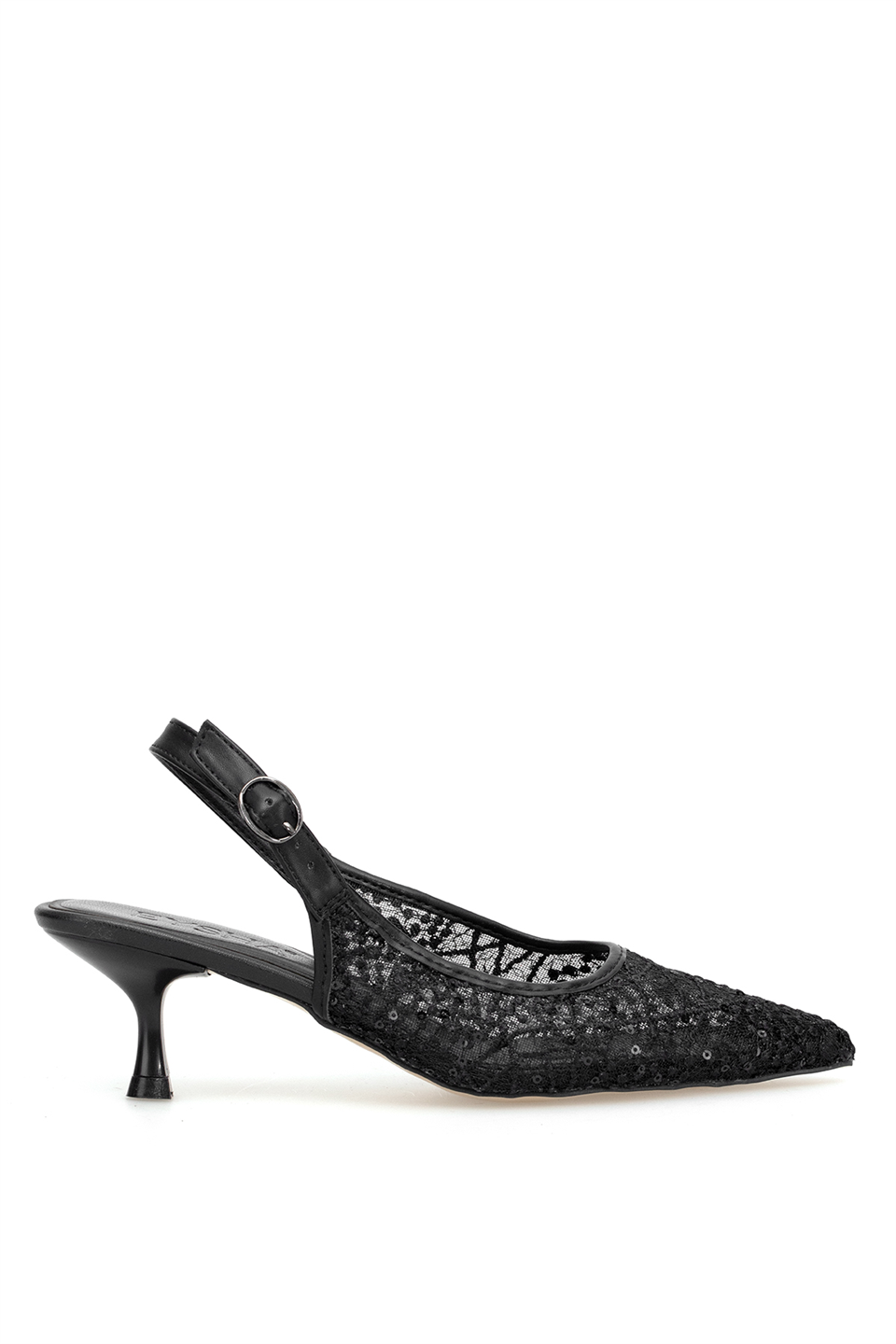 Elit PM439 K3091 Kadın Klasik Topuklu Ayakkabı Siyah