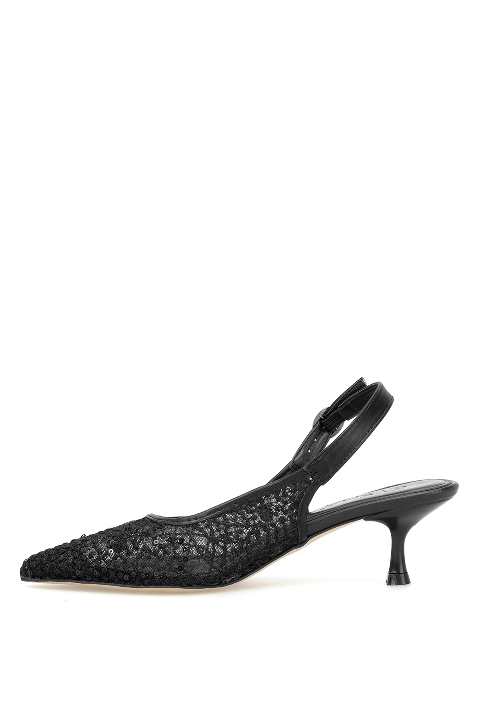 Elit PM439 K3091 Kadın Klasik Topuklu Ayakkabı Siyah