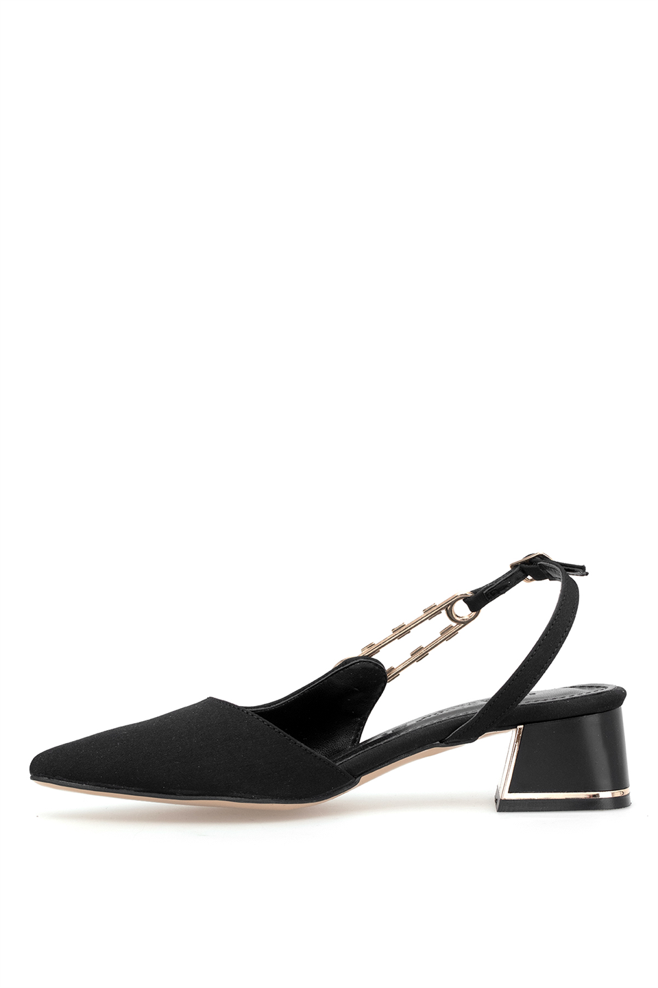 Elit PM483 K1002 Kadın Klasik Topuklu Ayakkabı Siyah