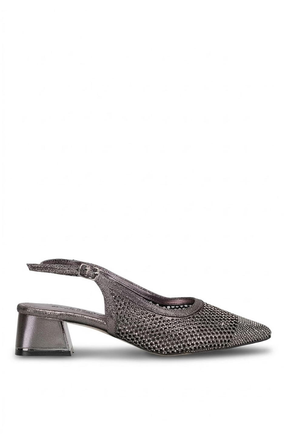 Elit PM483 K1103 Kadın Klasik Topuklu Ayakkabı Platin