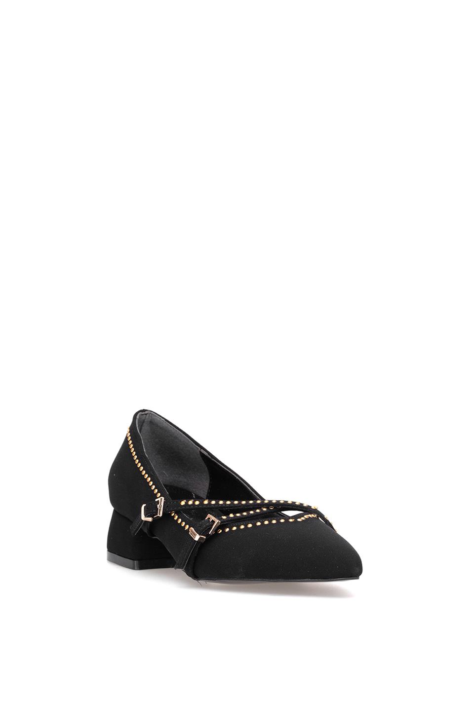 Elit PM492 K1427 Kadın Klasik Topuklu Ayakkabı Siyah