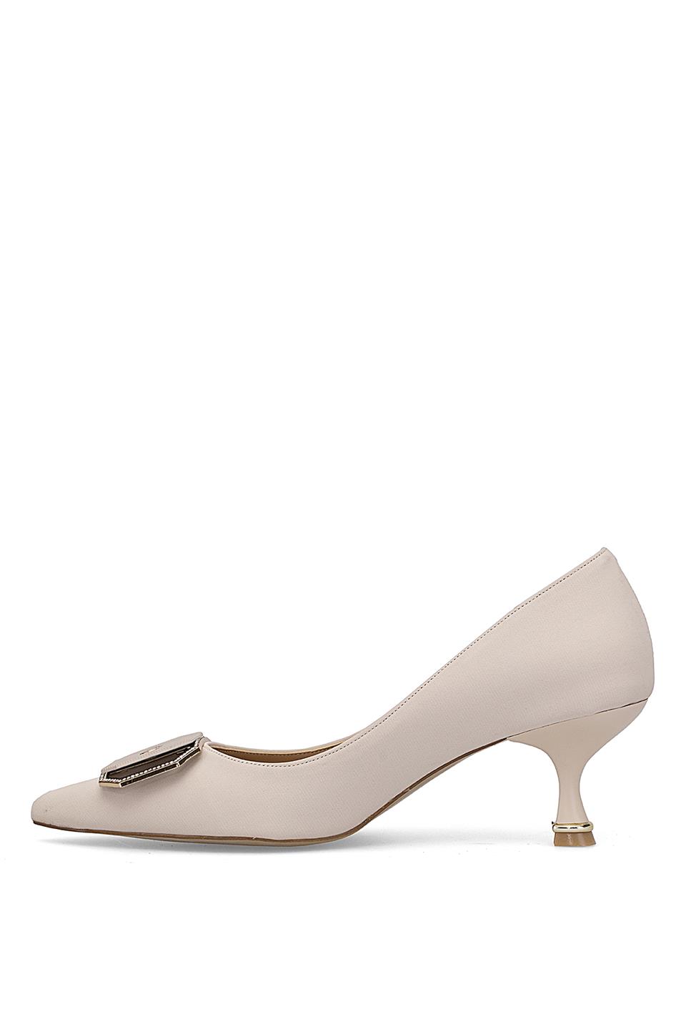 Elit PM492 K1501 Kadın Klasik Topuklu Ayakkabı Ten