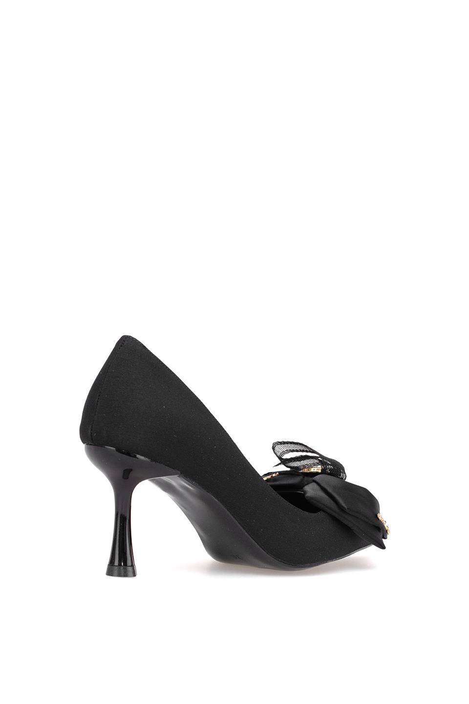 Elit PM492 K1726 Kadın Klasik Topuklu Ayakkabı Siyah