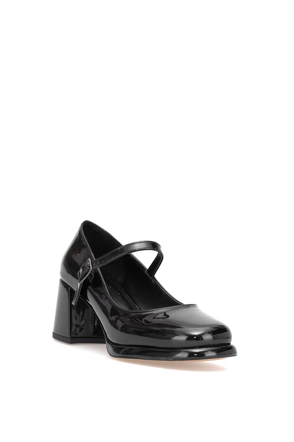 Elit PM559 K100 Kadın Klasik Topuklu Ayakkabı Siyah