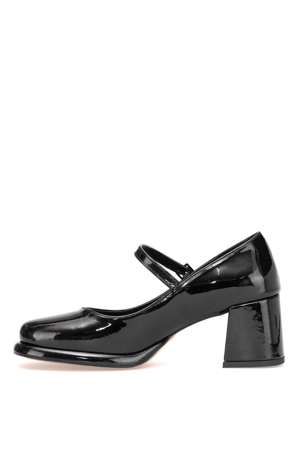 Elit PM559 K100 Kadın Klasik Topuklu Ayakkabı Siyah