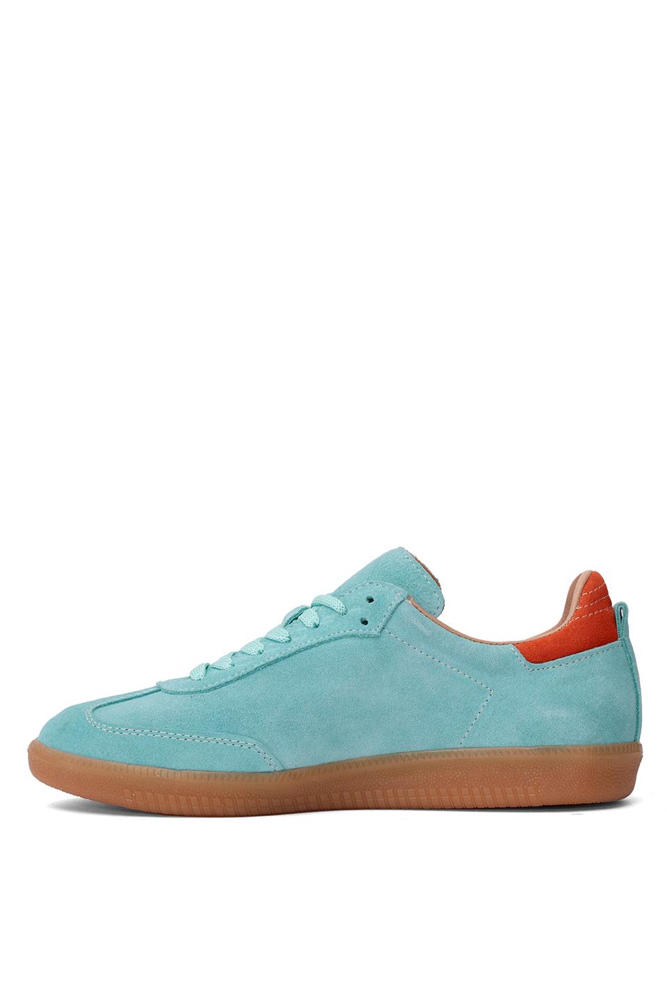 Elit Rch088-M-Vade Kadın Hakiki Deri Klasik Sneaker Turkuaz