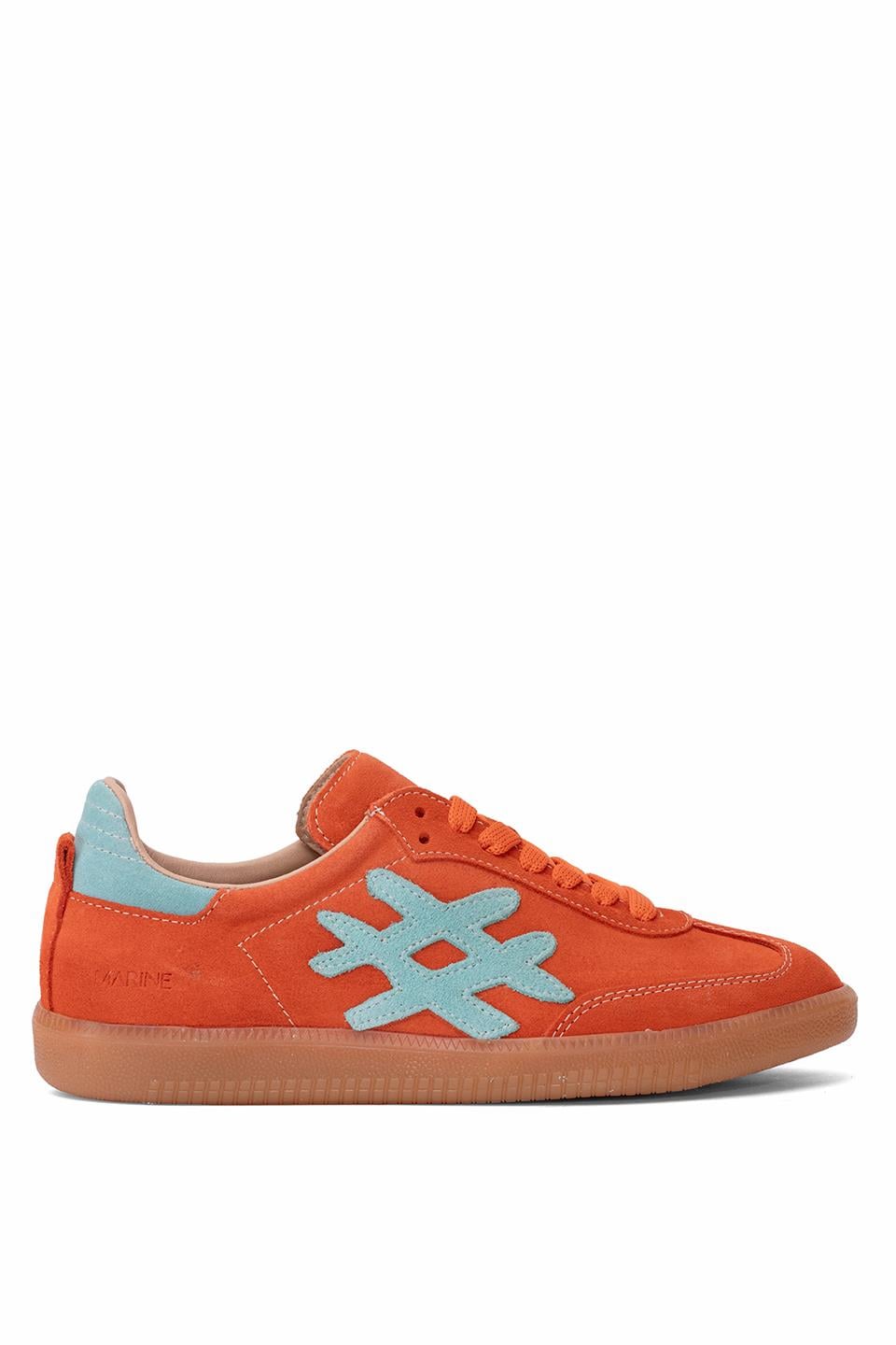 Elit Rch088-M-Vade Kadın Hakiki Deri Klasik Sneaker Turuncu
