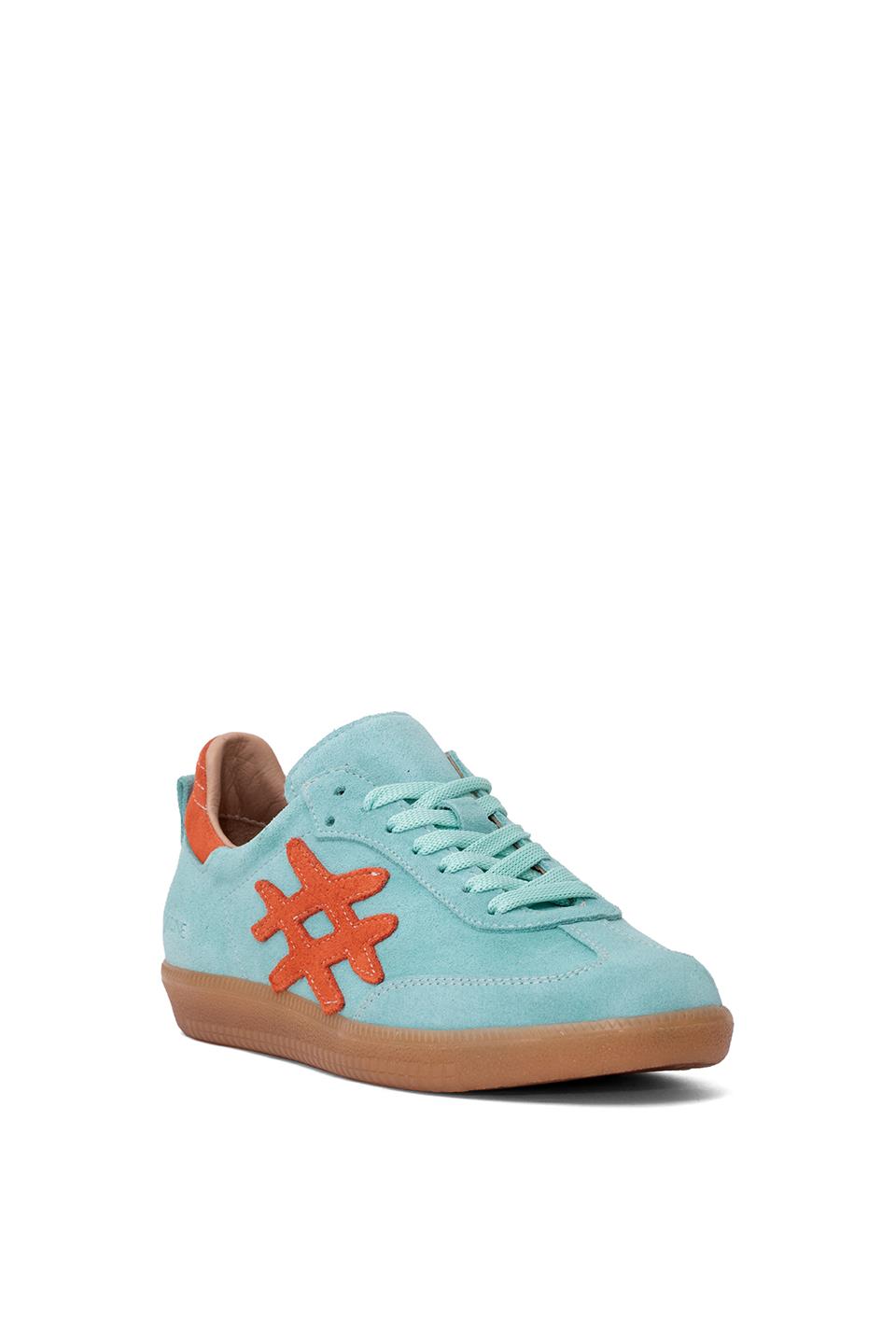 Elit Rch088-M-Vade Kadın Hakiki Deri Klasik Sneaker Turkuaz