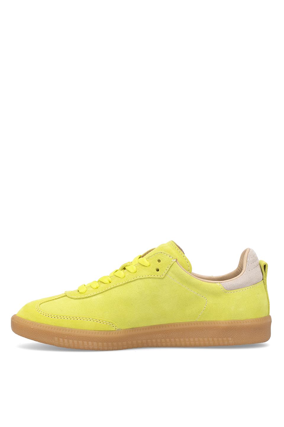 Elit Rch088-M-Vade Kadın Hakiki Deri Klasik Sneaker Sarı