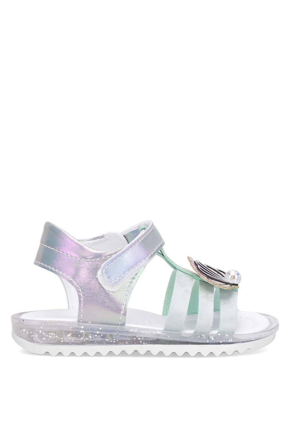 Elit ŞA-B-034-25Y Bebe Kız Çocuk Düz Sandalet Yeşil