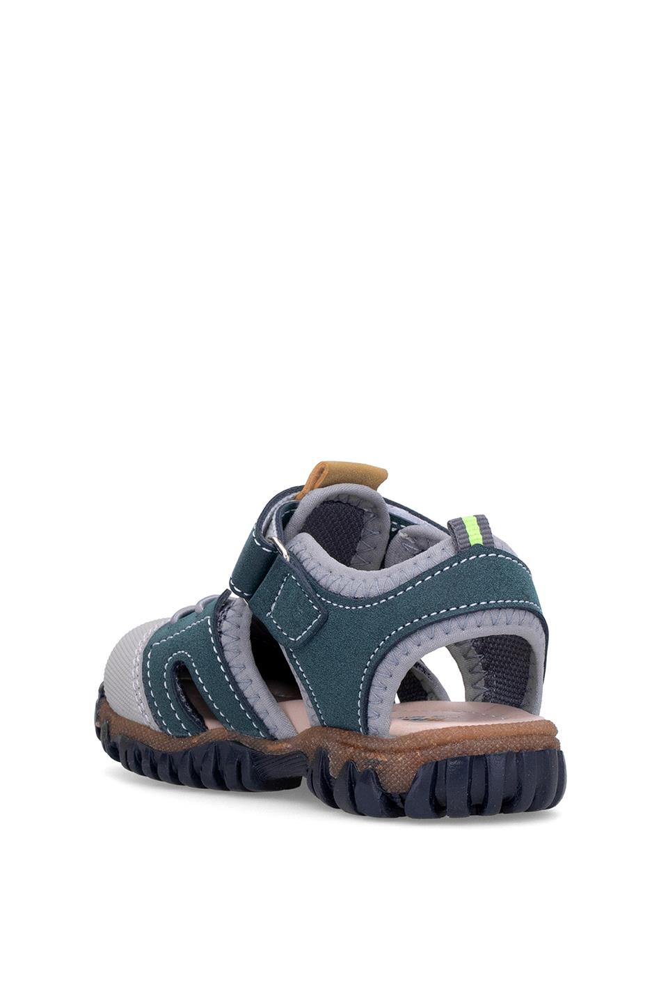 Elit ŞA-B-041-25Y Bebe Erkek Çocuk Düz Sandalet Lacivert - Gri