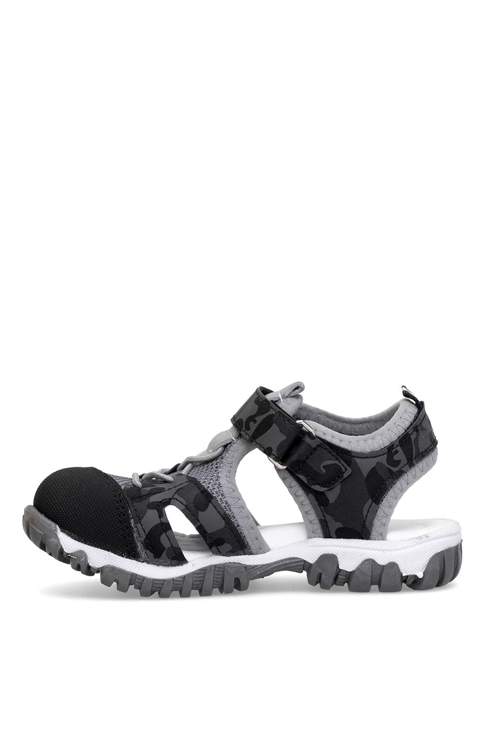 Elit ŞA-F-041-25Y Filet Erkek Çocuk Düz Sandalet Siyah