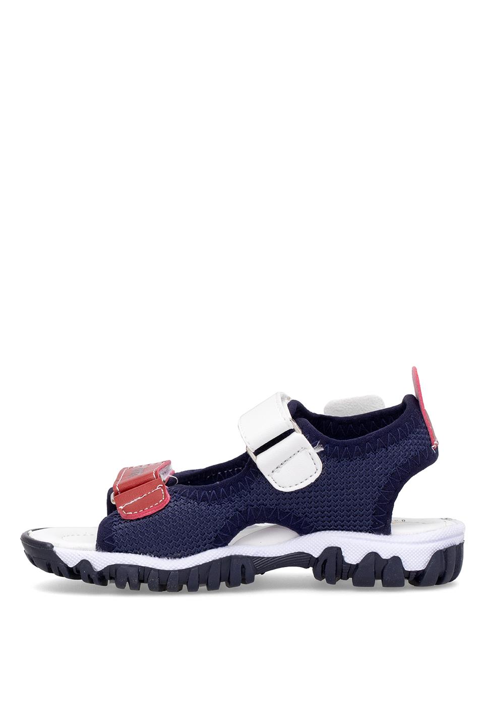 Elit ŞA-P-022-25Y Patik Erkek Çocuk Düz Sandalet Lacivert - Kırmızı