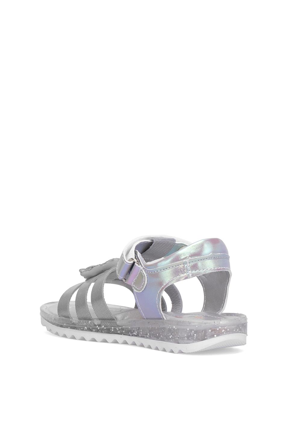 Elit ŞA-P-034-25Y Patik Kız Çocuk Düz Sandalet Gümüş