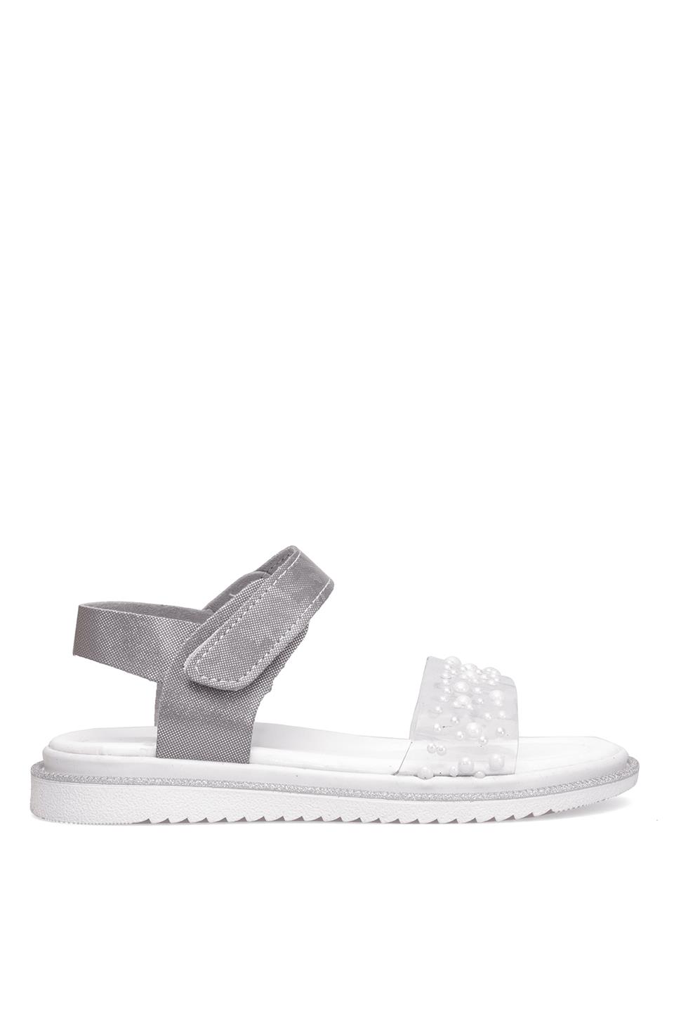 Elit ŞA-P-036-25Y Patik Kız Çocuk Düz Sandalet Gümüş