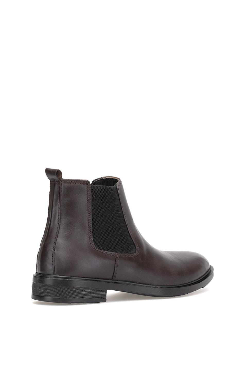 Elit SL001 Erkek Hakiki Deri Chelsea Bot Kahverengi