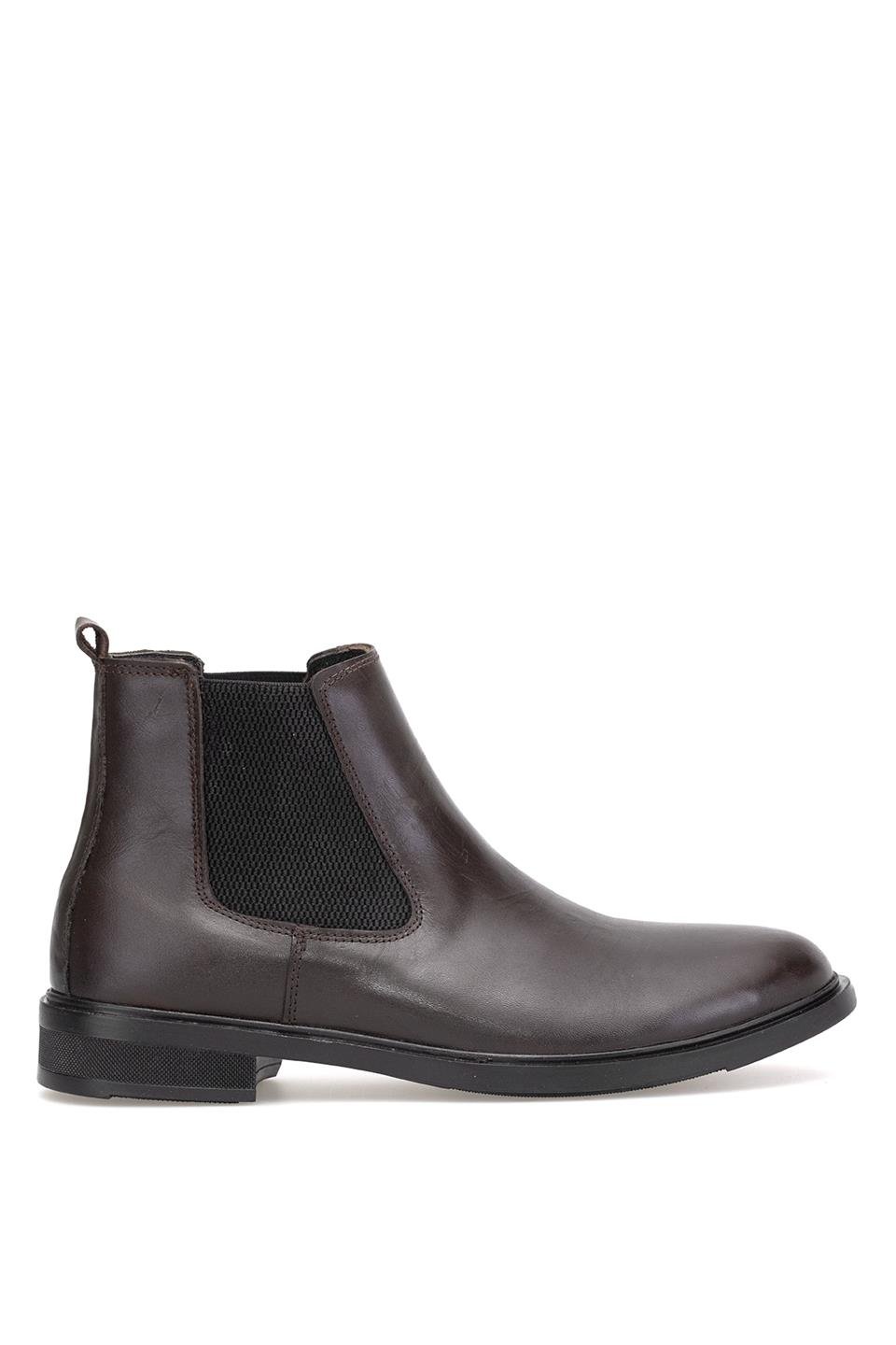 Elit SL001 Erkek Hakiki Deri Chelsea Bot Kahverengi