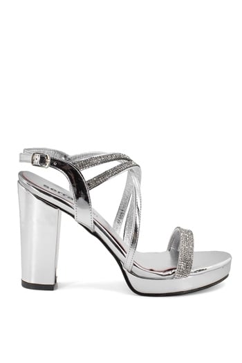 Elit ThSrc301T Kadın Topuklu Ayakkabı Gümüş