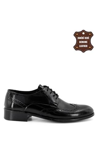 Elit TnrMRB235R Erkek Hakiki Deri Klasik Ayakkabı Siyah