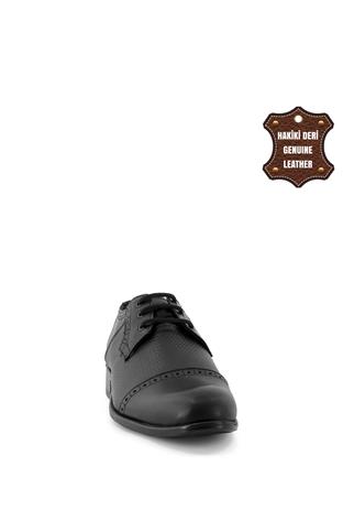 Elit TnrOZ126C Erkek Hakiki Deri Klasik Ayakkabı Siyah