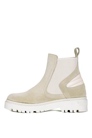 Elit VVS24118S Kadın Süet Hakiki Deri Chelsea Bot Kum