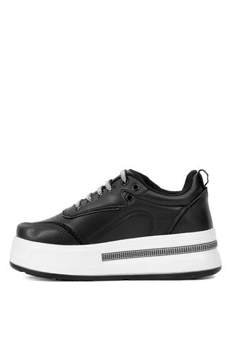 Elit YSFLT319C Kadın Klasik Sneaker Siyah - Beyaz