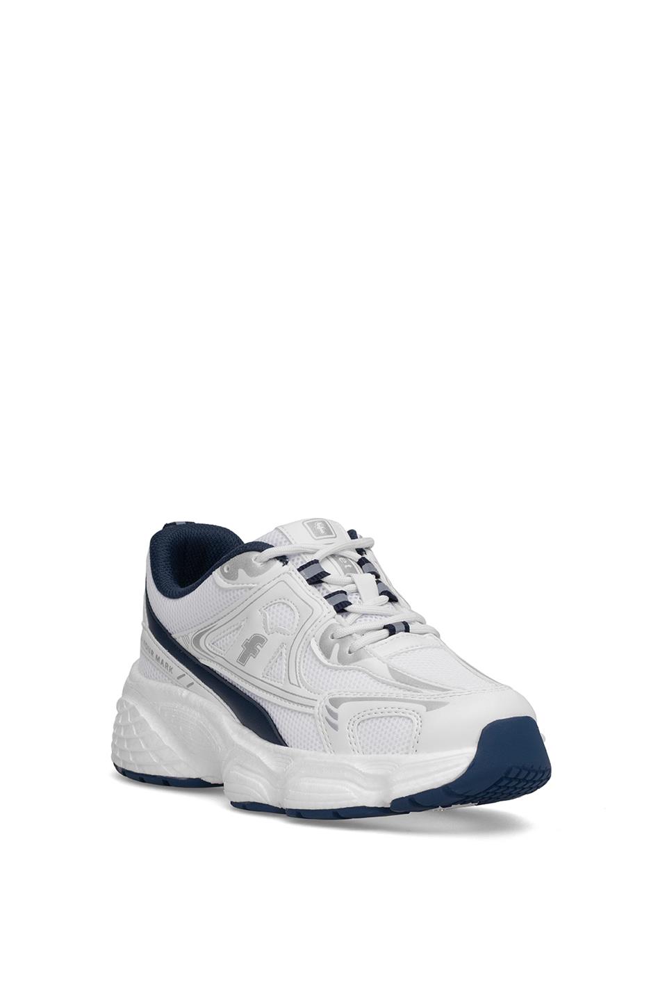 Elit YSFLT329 Kadın Klasik Sneaker Beyaz - Lacivert