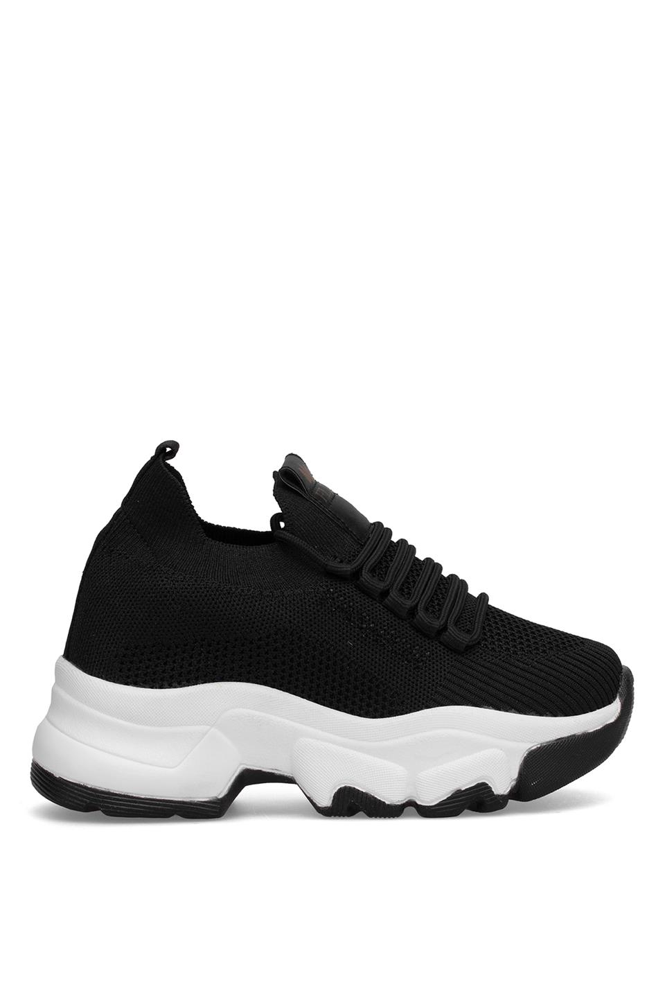 Elit YSFLT343 Kadın Klasik Sneaker Siyah - Beyaz