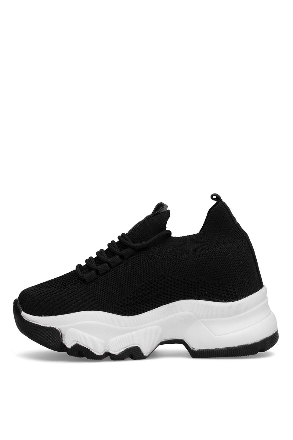 Elit YSFLT343 Kadın Klasik Sneaker Siyah - Beyaz