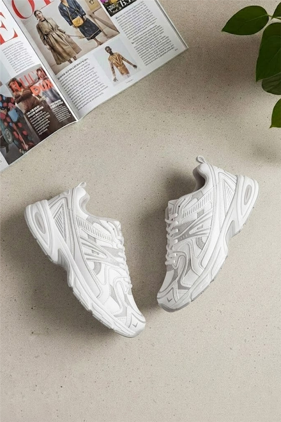 Elit YSFLT359 Kadın Klasik Sneaker Beyaz