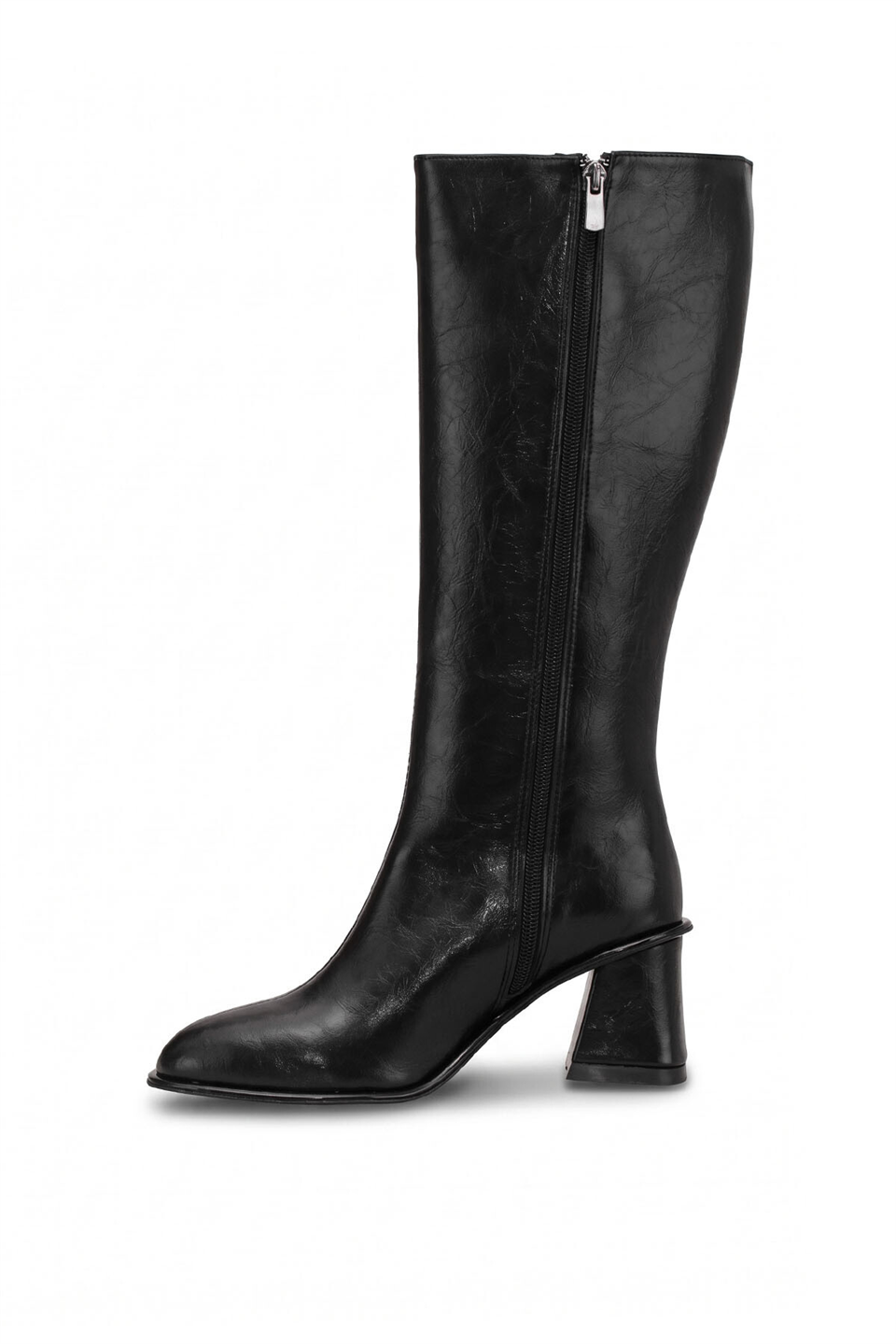 Elit ZK1399 Kadın Topuklu Çizme Siyah