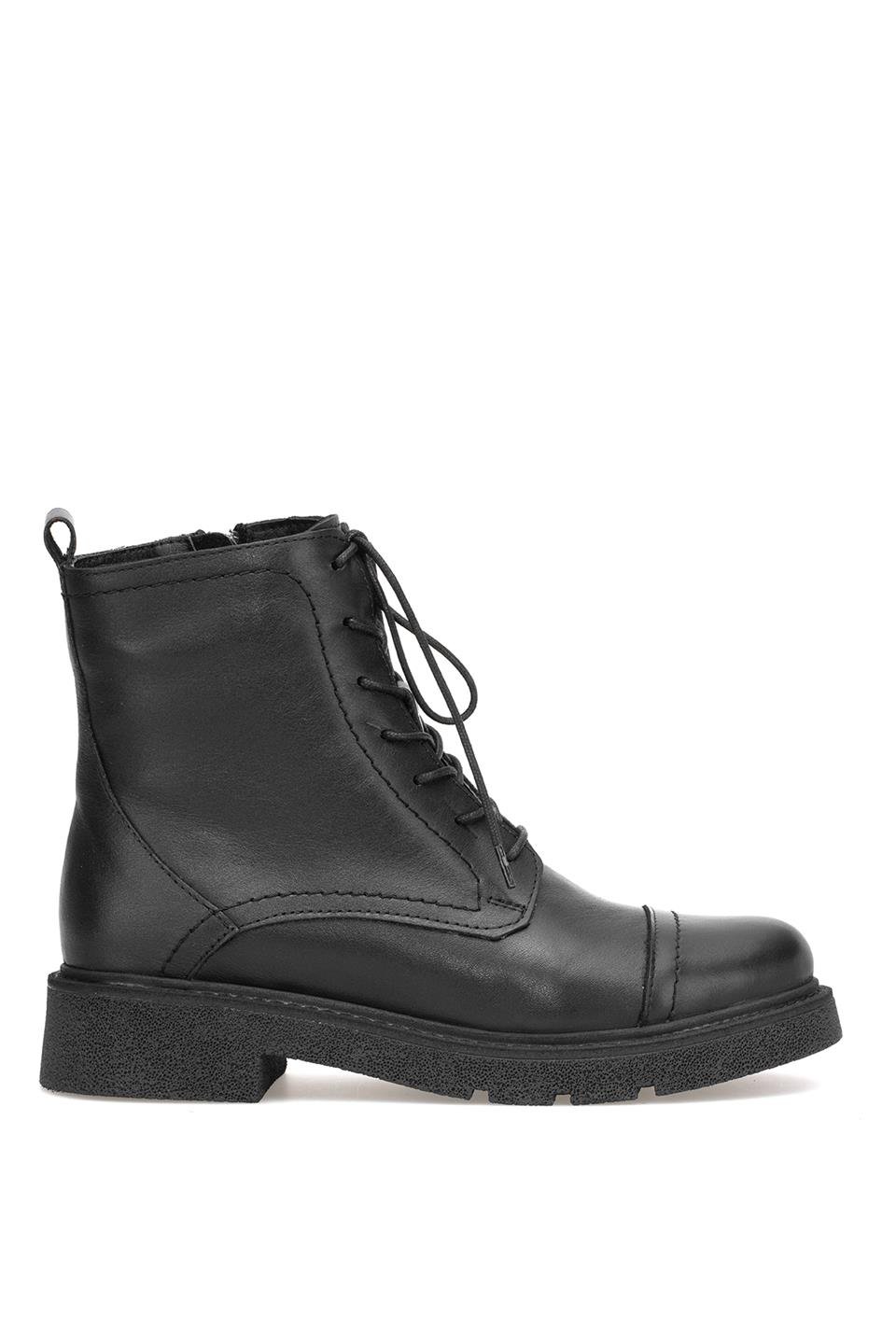 Elit Zorivelle Kadın Hakiki Deri Klasik Bot Siyah