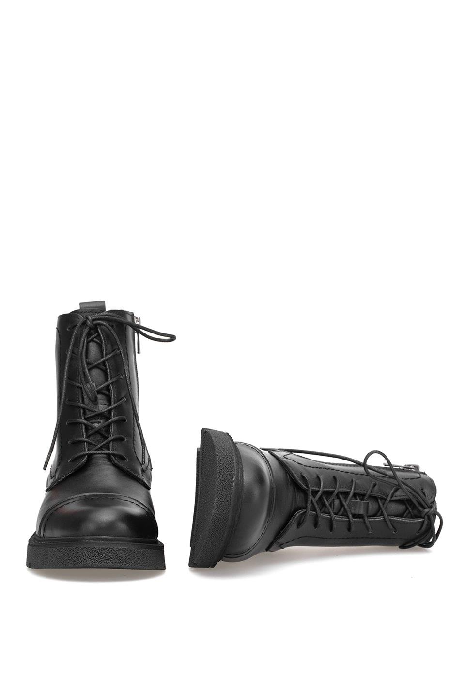 Elit Zorivelle Kadın Hakiki Deri Klasik Bot Siyah