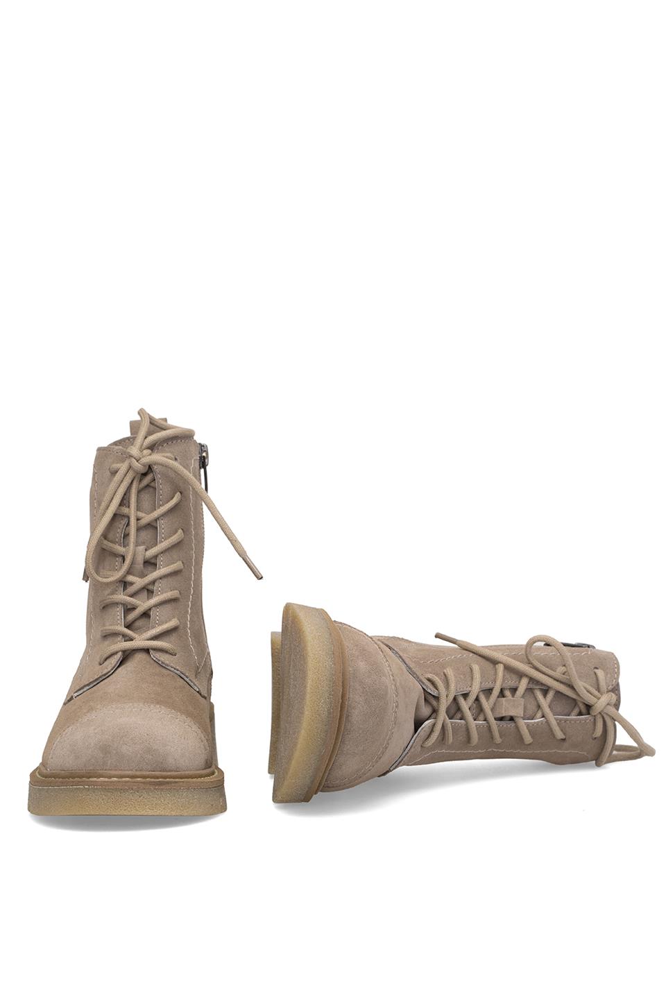 Elit Zorivelle Kadın Hakiki Nubuk Deri Klasik Bot Vizon