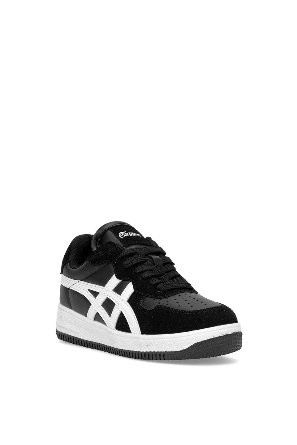 eTayger E-3086 Erkek Casual Klasik Sneaker Siyah - Beyaz