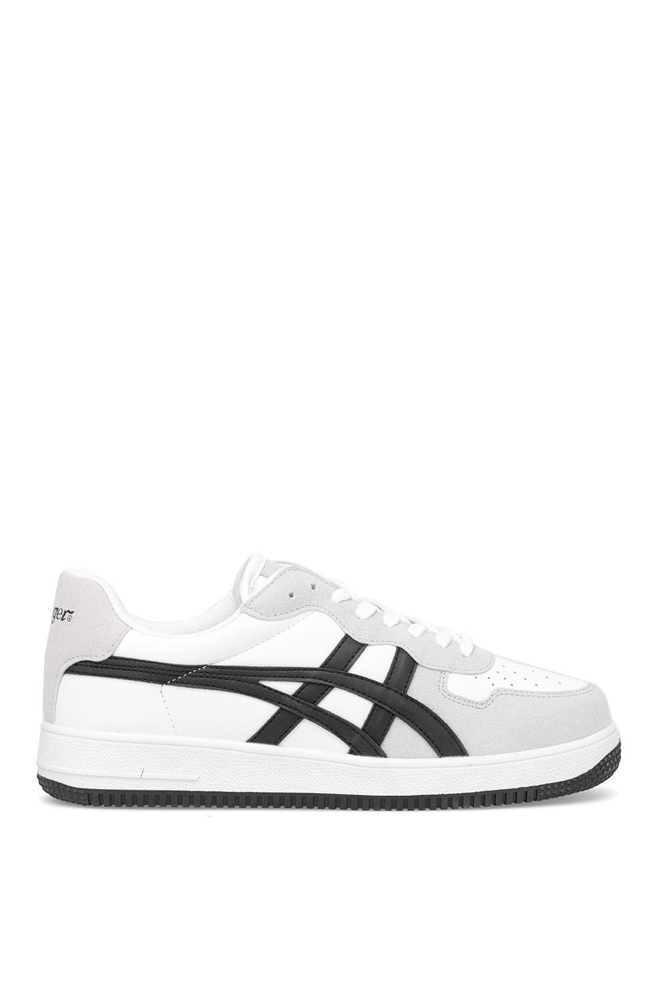 eTayger E-3089 Erkek Casual Klasik Sneaker Beyaz - Siyah